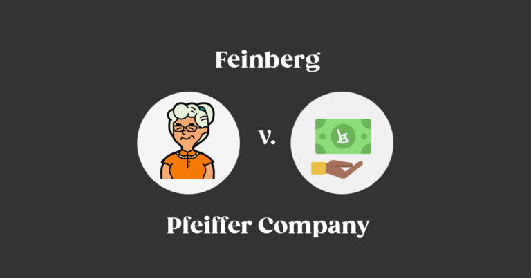 Feinberg v. Pfeiffer Co.